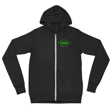 Neon Green Lightweight Unisex zip hoodie