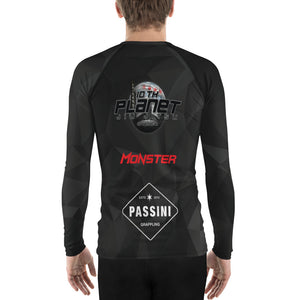 Men's Black Fractal Rash Guard