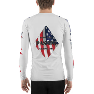 10P Chicago Ultra Gray Stars and Stripes Men's Rash Guard