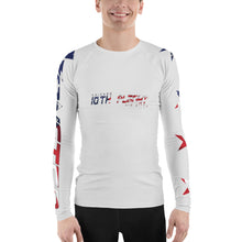 10P Chicago Ultra Gray Stars and Stripes Men's Rash Guard