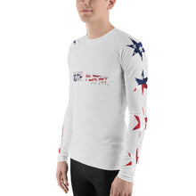 10P Chicago Ultra Gray Stars and Stripes Men's Rash Guard