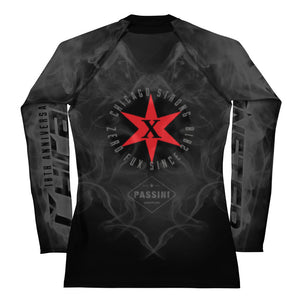 10year Anniversary Grey Smoke Monster Women's Rash Guard