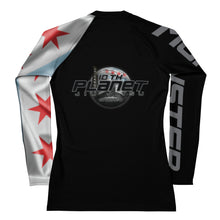 Chicago Flag Grey Women's Rash Guard