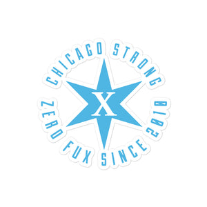 Chicago Blue Strong Bubble-free stickers