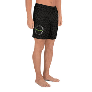 Off Mat Black Men's Athletic Long Shorts