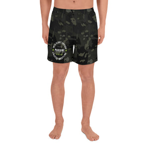 Night Camo Joint Logo Men's Athletic Long Shorts