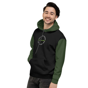 Green and Black Team Monster Unisex Hoodie