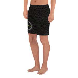 Off Mat Black Men's Athletic Long Shorts