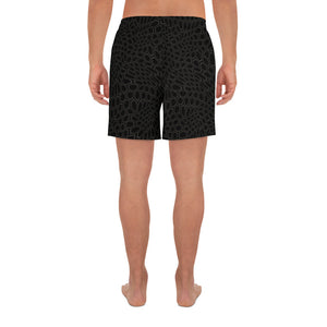 Off Mat Black Men's Athletic Long Shorts