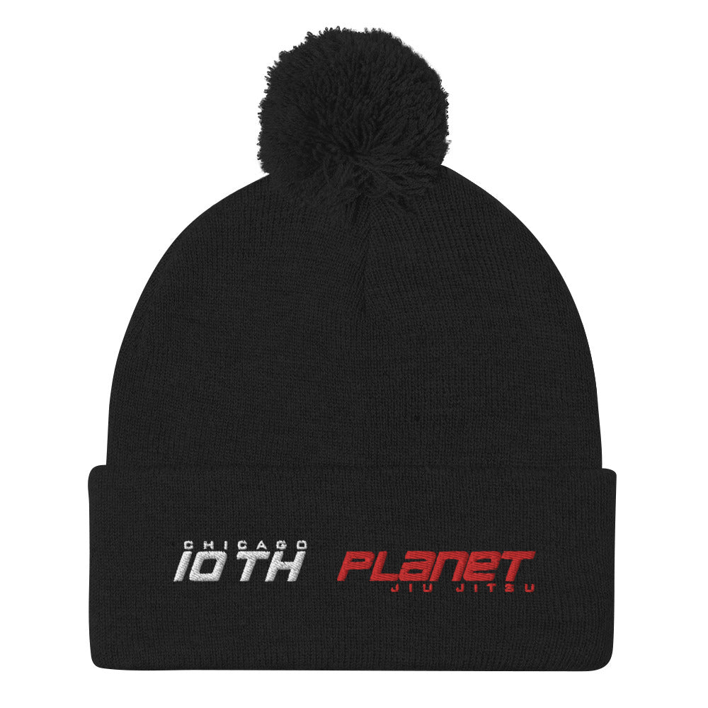 10P Chicago Team Pom-Pom Beanie