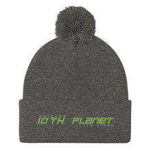 10P Chicago Green Pom-Pom Beanie