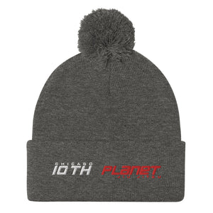 10P Chicago Team Pom-Pom Beanie