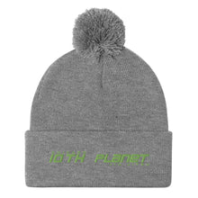 10P Chicago Green Pom-Pom Beanie