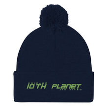 10P Chicago Green Pom-Pom Beanie