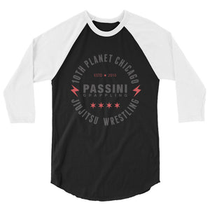 Team Combo Black Logo 3/4 sleeve raglan shirt