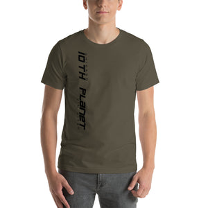 Vertical Black Logo Short-Sleeve Unisex T-Shirt