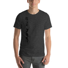 Vertical Black Logo Short-Sleeve Unisex T-Shirt